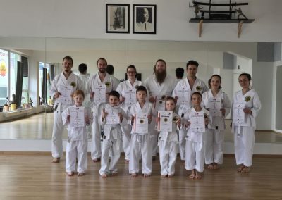 Karate Gürtelprüfung des Anfängerkurses am 24.05.2025